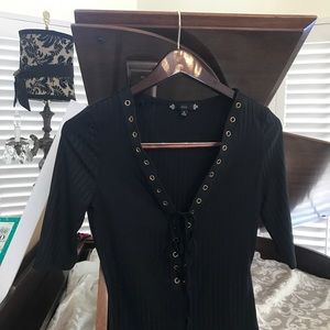Blouse Black body suit. Never worn. Great Gift.